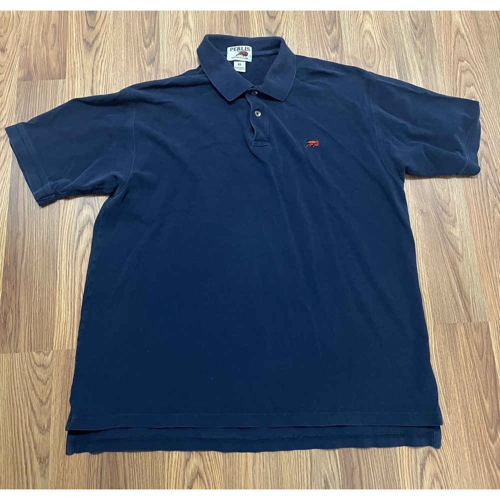 Perlis Crawfish Logo Polo Mens Extra Large Embroidered Short Sleeve